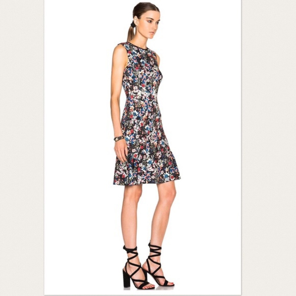 Erdem Multicolor Jelena Gloria Garden Dress View 3